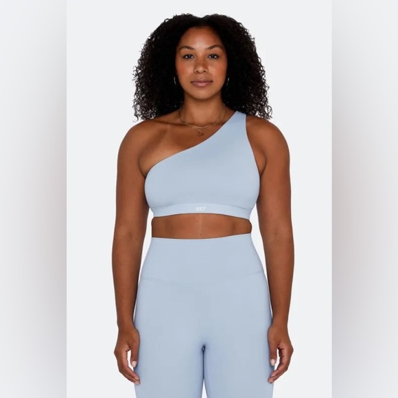 Set Active Lux Form One Shoulder Bra Top Size M - Picture 1 of 7